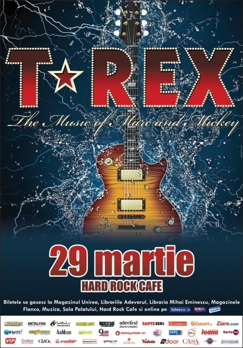 Bilete cu 30% reducere pentru T.REX & BLAZE BAYLEY doar la concertul Nazareth de maine seara