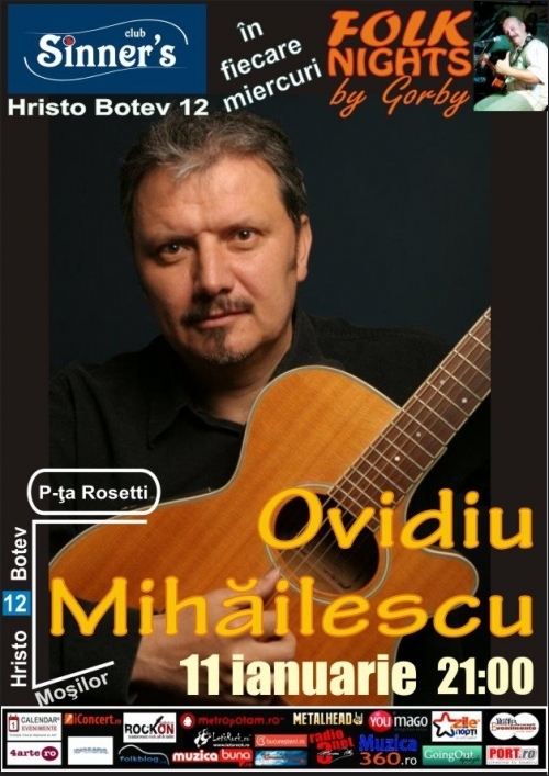 Concert Ovidiu Mihailescu in Club Sinners