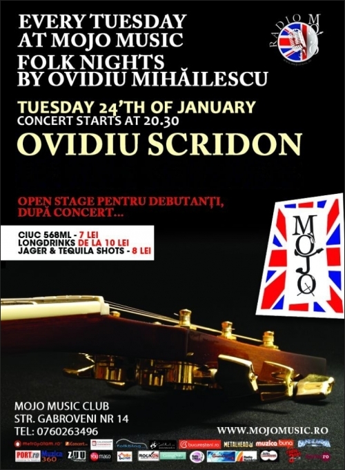 Concert Ovidiu Scridon in Mojo Club