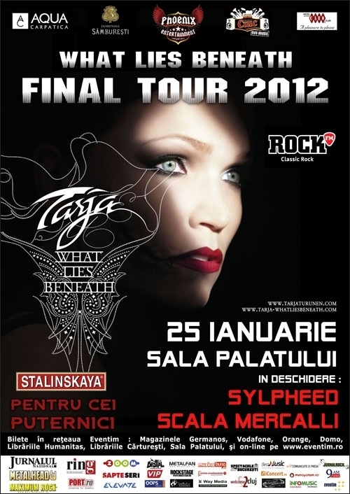 Concert Tarja Turunen –Final Tour 2012 la Sala Palatului