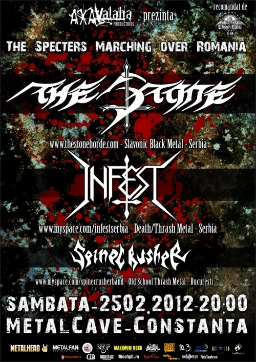 Concert The Stone si Infest in club MetalCave din Constanta