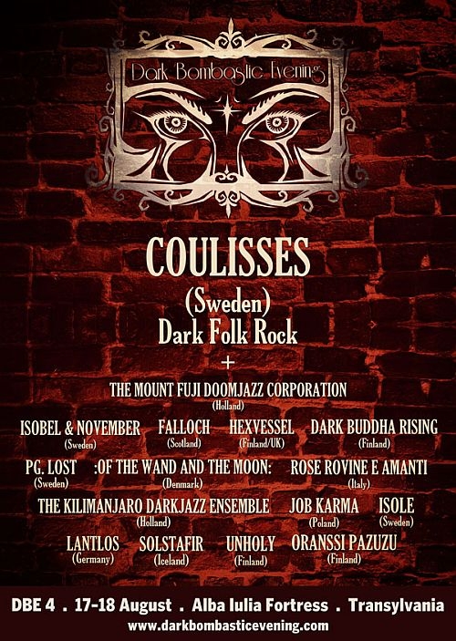 Coulisses este a 16-a trupa anuntata la Dark Bombastic Evening 4