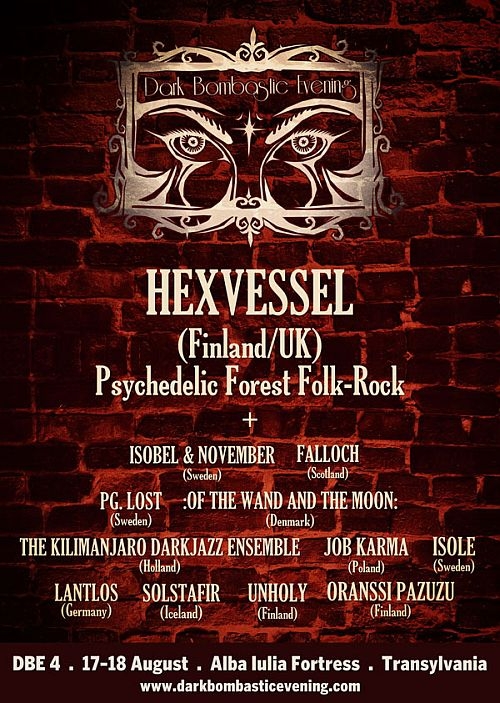 HEXVESSEL este a doisprezecea trupa anuntata la Dark Bombastic Evening 4