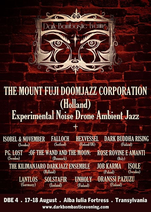 The Mount Fuji Doomjazz Corporation este a cincisprezecea trupa anuntata la Dark Bombastic Evening 4