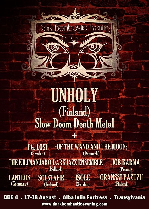 Unholy - a noua trupa anuntata la Dark Bombastic Evening 4