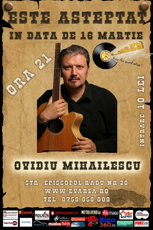 Concert Ovidiu Mihailescu in clubul E-varza