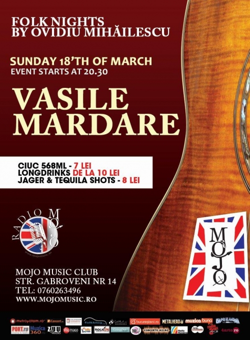 Concert Vasile Mardare in Club Mojo