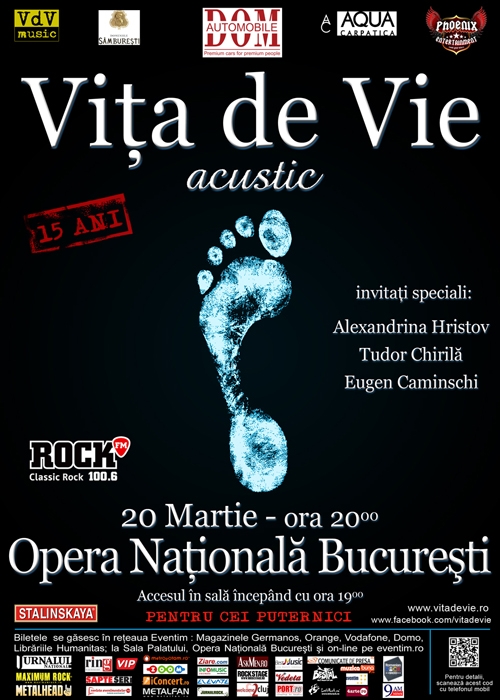 Concertul Vita de Vie din Bucuresti este aproape sold-out