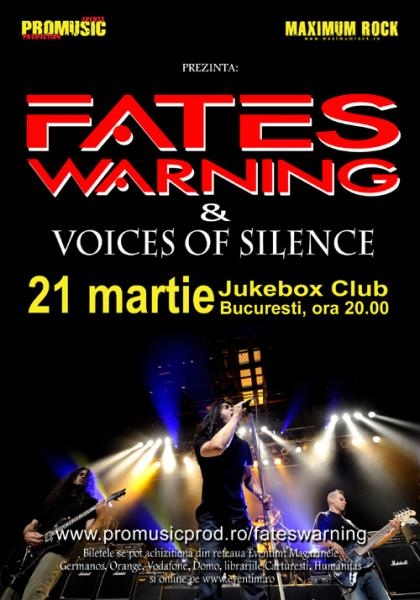 Noi detalii concert FATES WARNING in Jukebox Club din Bucuresti