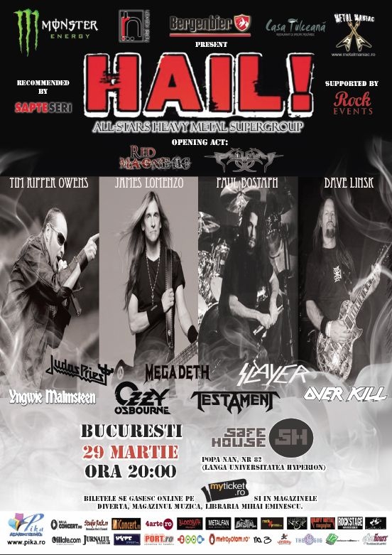Reducere de 25% incepand din 27 martie 2012 la biletele pentru concertul HAIL!