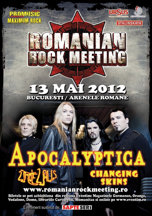 Cine va fi vocalul Apocalyptica la Bucuresti?