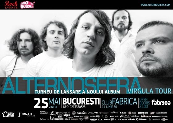 Concert Alternosfera si Changing Skins in club Fabrica din Bucuresti