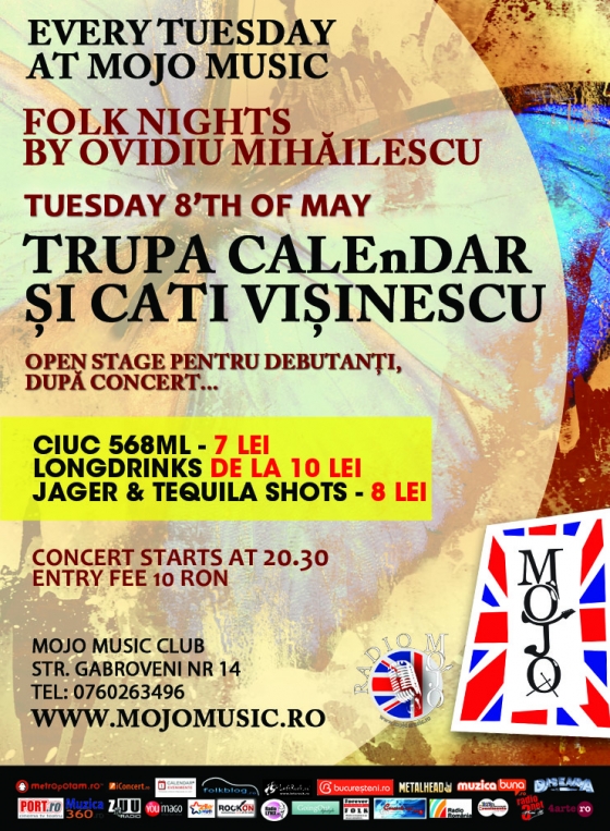 Concert CALEnDAR si Cati Visinescu in Mojo