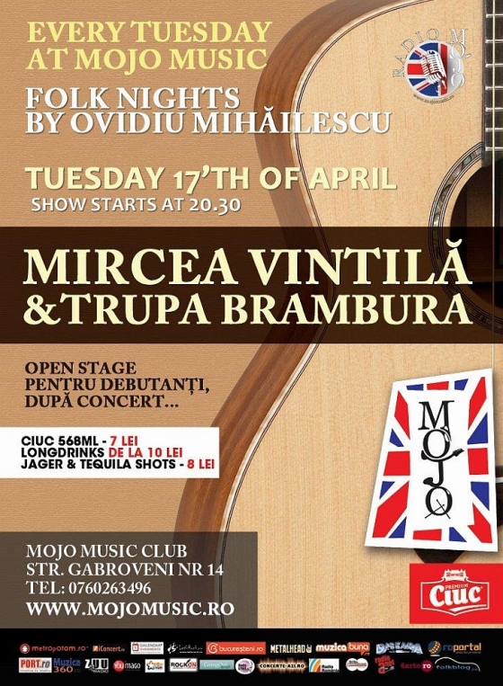 Concert Mircea Vintila cu Brambura la Mojo