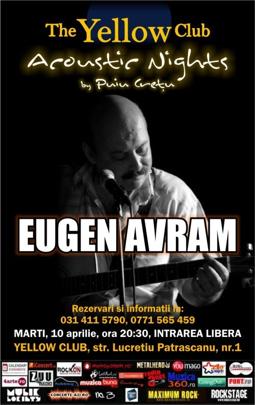 Concert acustic Eugen Avram in Yellow Club
