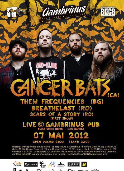 CANCER BATS la Cluj Napoca