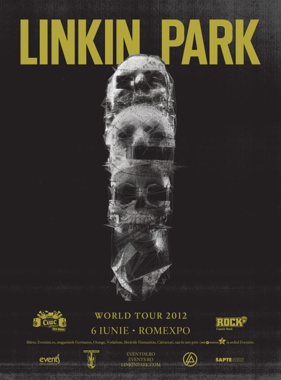 Trupa Zdob si Zdub canta in deschiderea concertului Linkin Park la Romexpo
