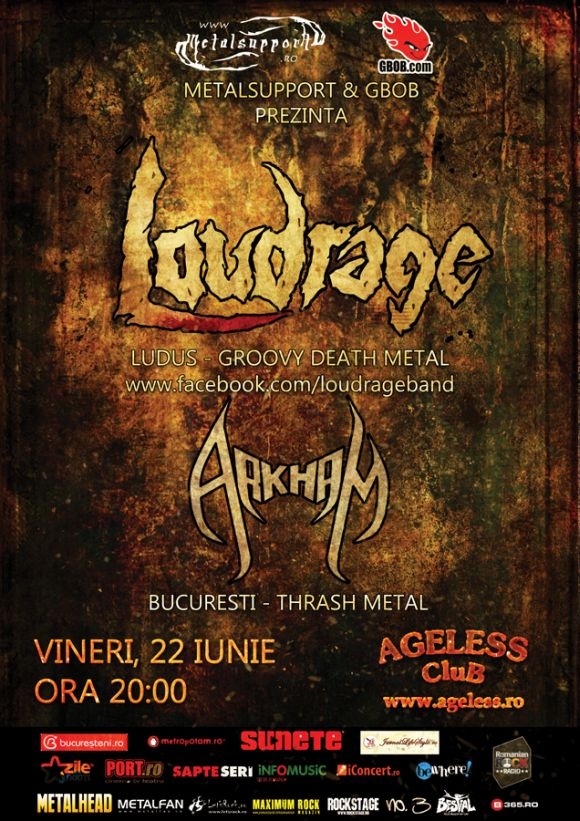 Concert Loudrage si Arkham in Ageless Club