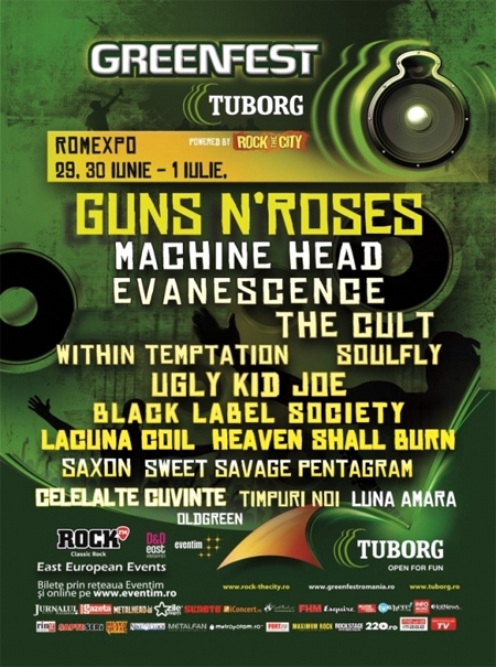 Maine incepe Tuborg GreenFest powered by Rock The City la Romexpo