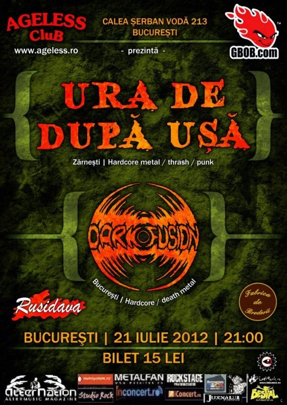 Concert Ura De Dupa Usa si Dark Fusion in Ageless Club