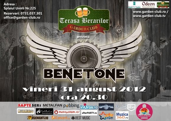 Concert BENETONE Band pe Terasa Berarilor - Garden Club