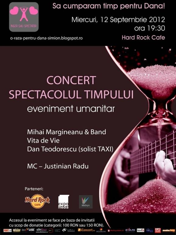 Concert caritabil cu Mihai Margineanu Band, Vita de Vie si Dan Teodorescu la Hard Rock Cafe