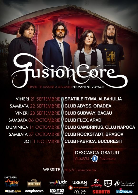 FusionCore pornesc in turneul de promovare a albumului Permanent Voyage