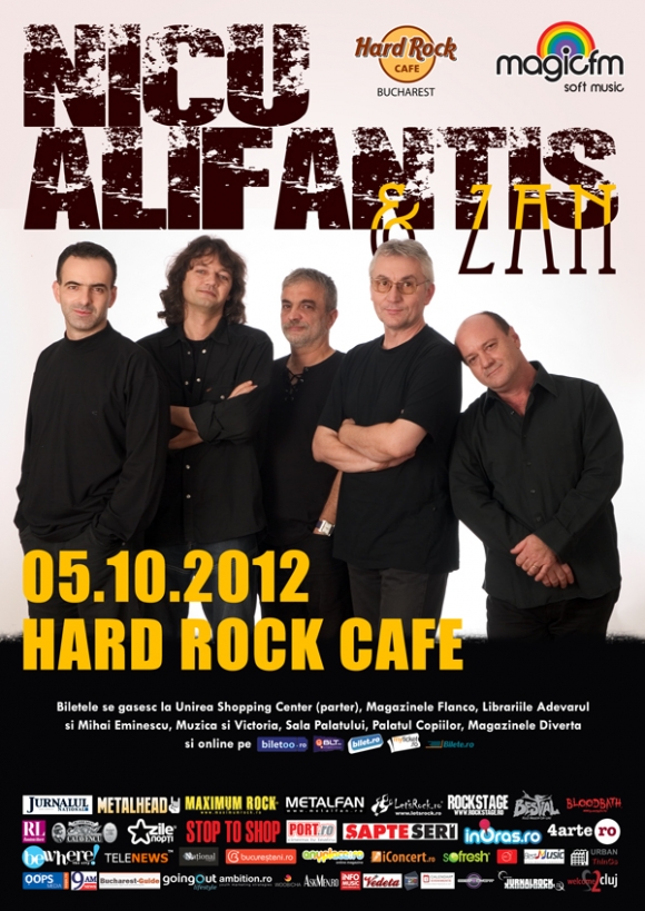 Nicu Alifantis si Zan in Hard Rock Cafe – doua categorii de bilete s-au epuizat