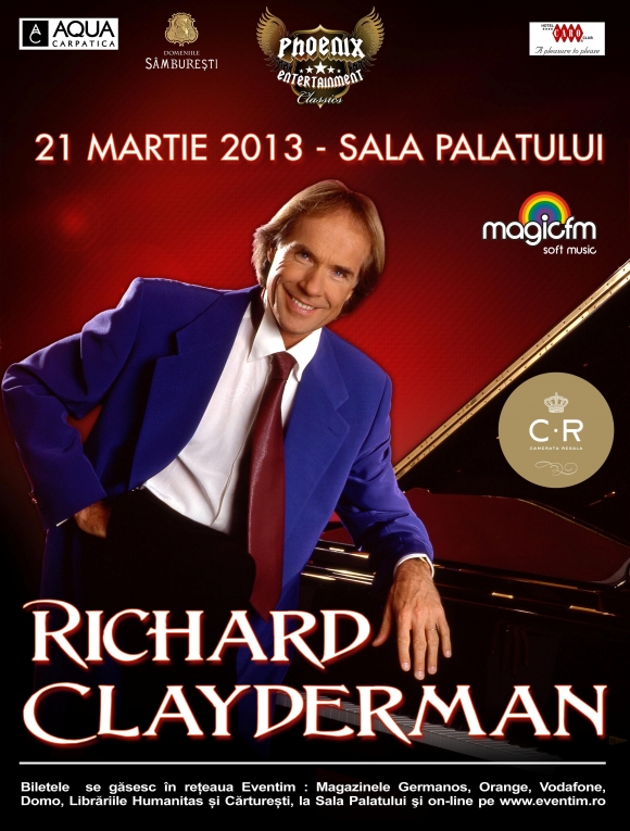 Bilete la pret promotional la concertul Richard Clayderman