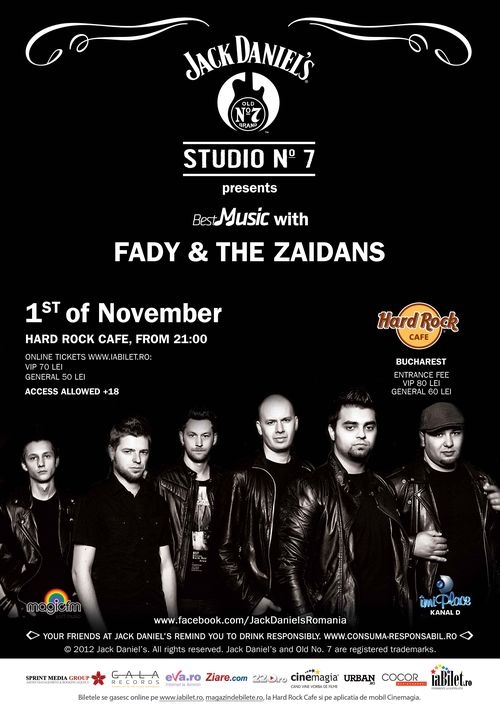 Concert Fady & the Zaidans in Hard Rock Cafe