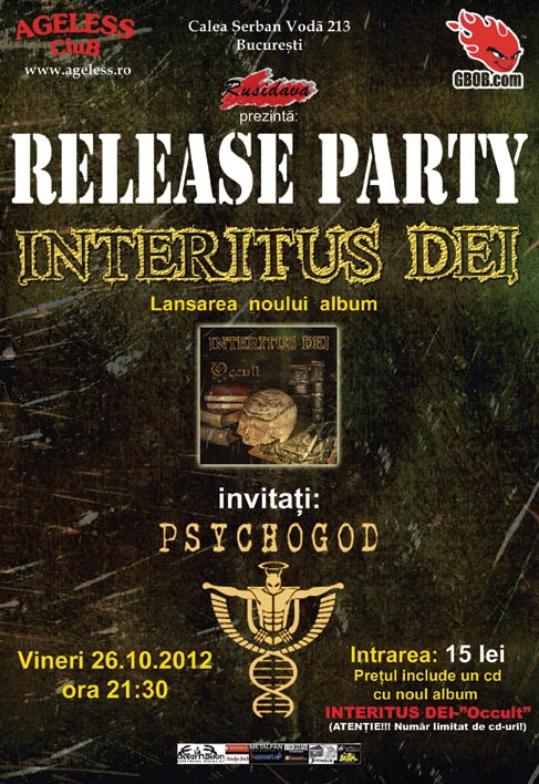 Lansare album Interitus Dei in Ageless Club