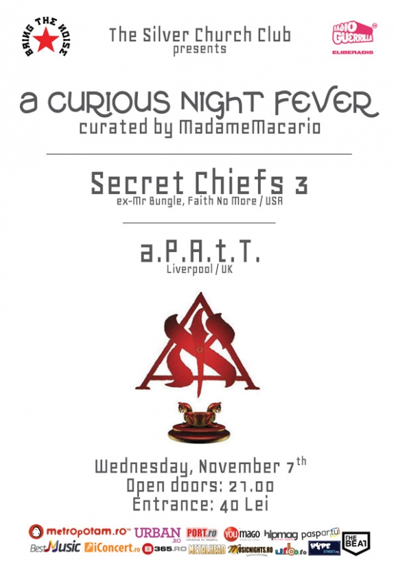 Secret Chiefs 3 la Bucuresti, pe 7 noiembrie 2012