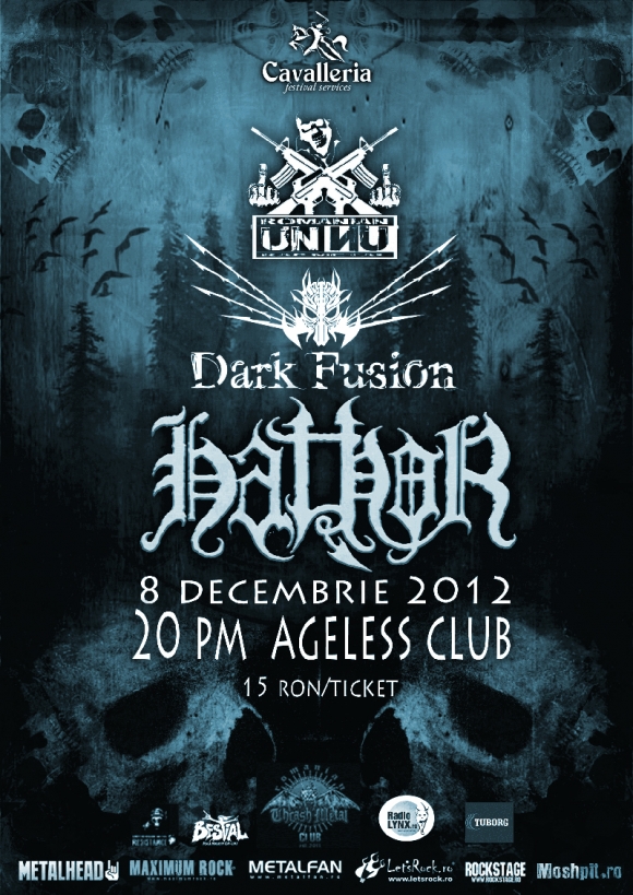 Programul concertului Hathor, Dark Fusion si UN NU in Ageless Club