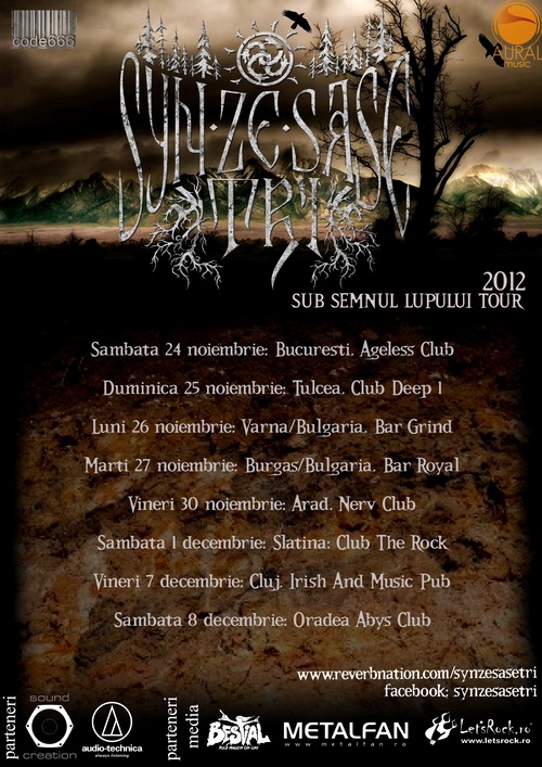 Syn Ze Sase Tri anunta programul final al turneului din noiembrie-decembrie 2012