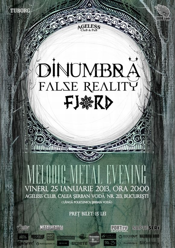 Seara de melodic metal cu DinUmbra, False Reality si Fjord in Ageless Club