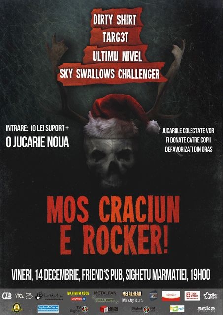 MOS CRACIUN E ROCKER 2012 - Dirty Shirt, Targ3t, Ultimu nivel si Sky Swallows Challenger in Friend's Pub