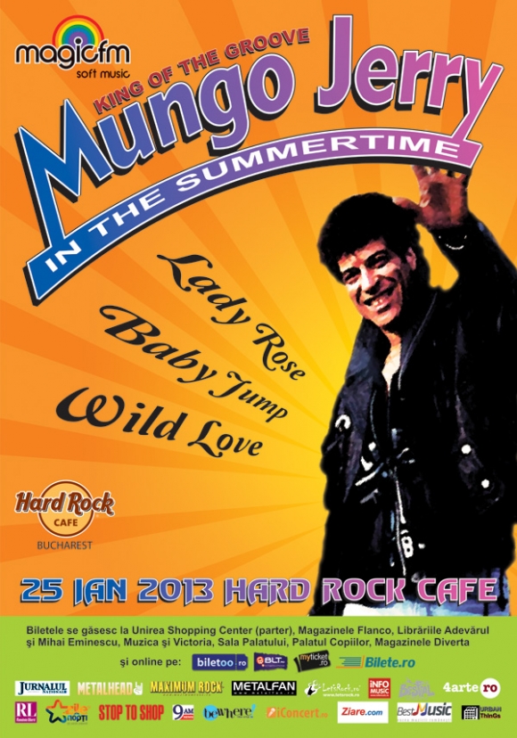 MUNGO JERRY aduce hitul “In The Summer Time” la Hard Rock Cafe Bucuresti