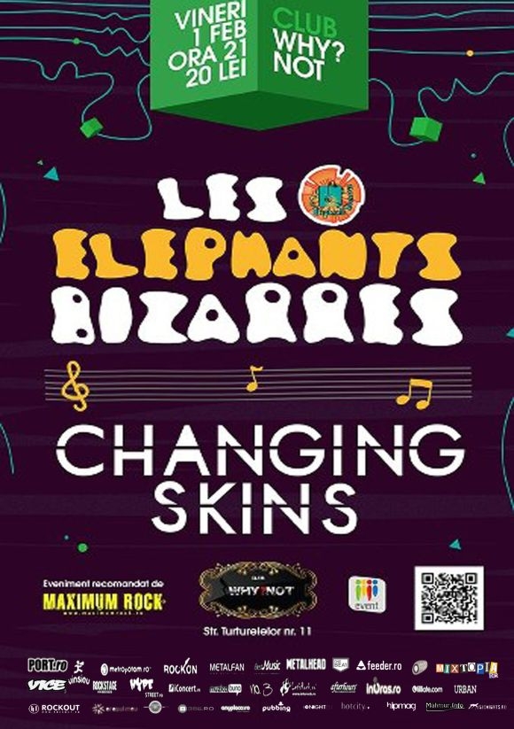 Concert Les Elephants Bizarres si Changing Skins in Club Why?Not