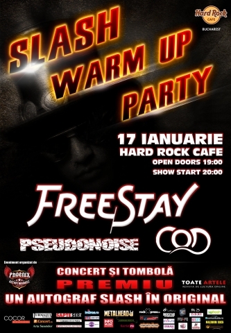 Slash warm-up party in Hard Rock Cafe