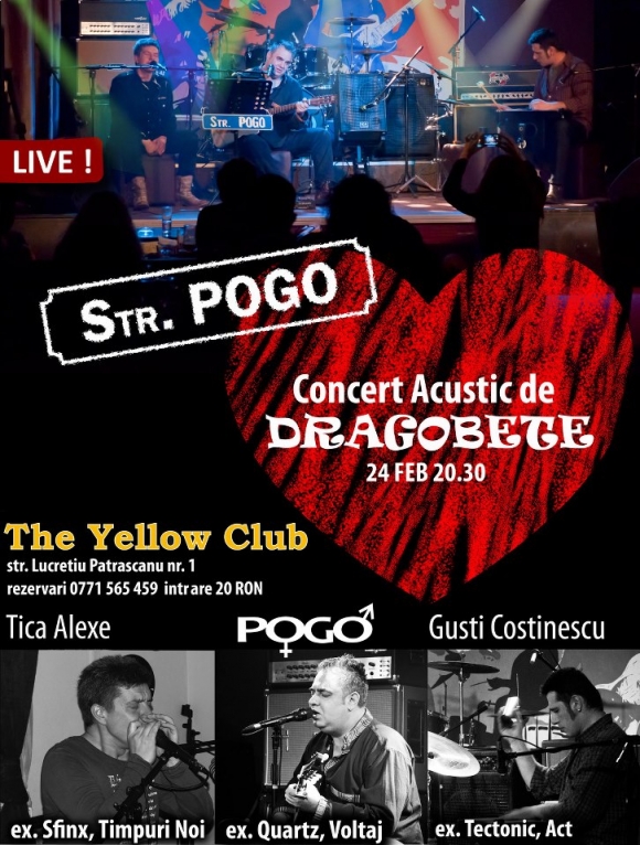 Concert acustic de Dragobete in Yellow Club din Bucuresti