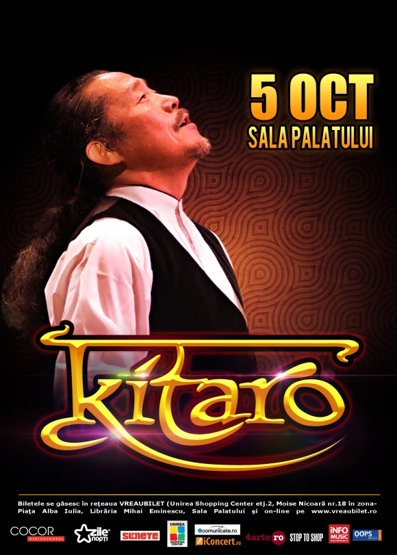 Celebrul muzician KITARO concerteaza in toamna la Bucuresti