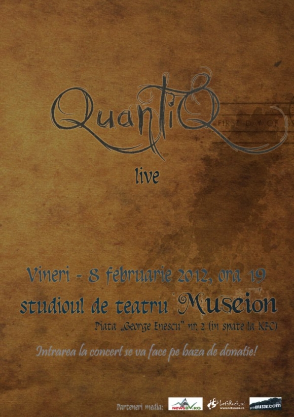 Concert QuantiQ in Studioul de Teatru Museion din Brasov