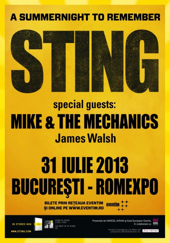 Concert Sting la Bucuresti