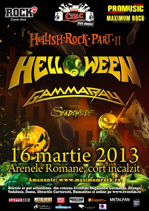 Doar 500 de bilete mai sunt disponibile la concertul Helloween - Gamma Ray