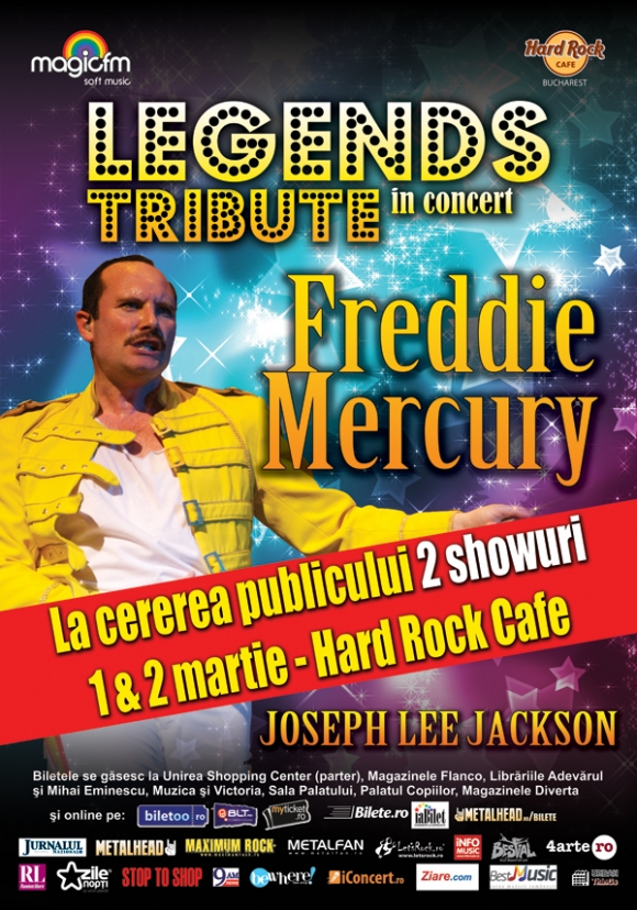 Freddie Mercury prinde viata pe 2 martie la Hard RockCafe