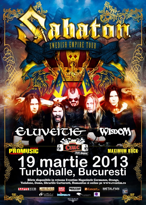 Posesorii de bilete castigatoare participa la meet & greet cu formatia Sabaton