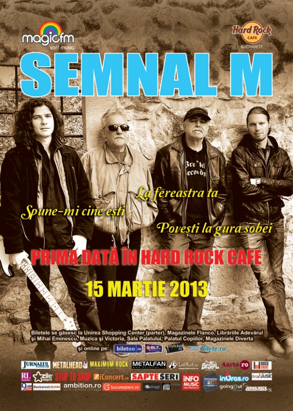 Premiera la Hard Rock Cafe: concert SEMNAL M pe 15 martie