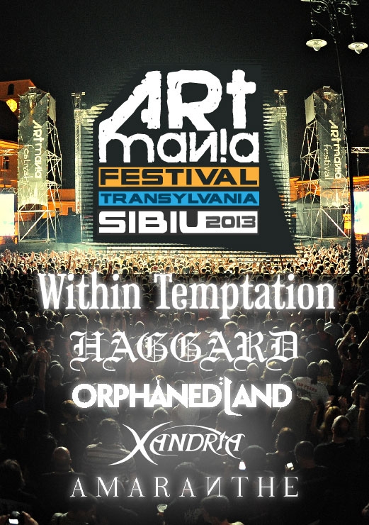 Within Temptation este primul headliner anuntat pentru ARTmania Festival 2013