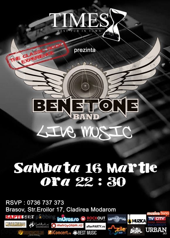 Concert BENETONE Band in Times Pub din Brasov
