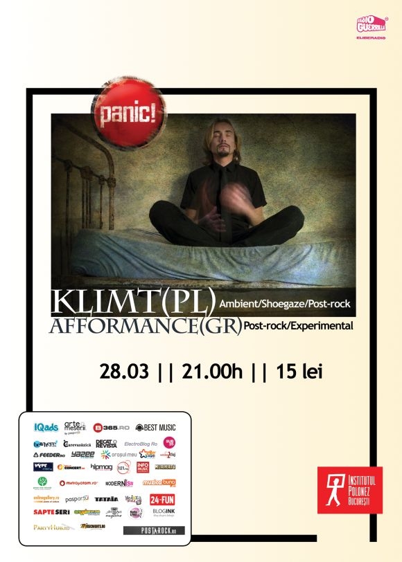 Concert KLIMT si Afformance in Panic! Club din Bucuresti